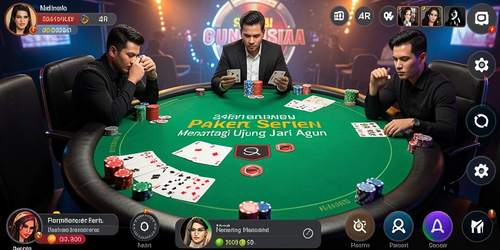 Tangkapan layar 34R menampilkan aksi seru permainan Poker yang menarik.