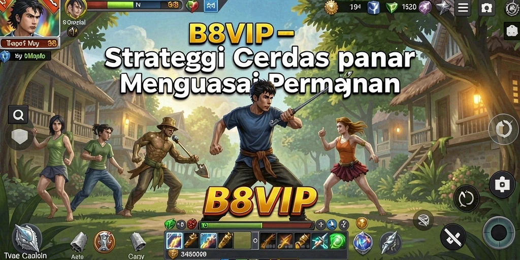 Screenshot B8VIP menunjukkan gameplay yang intens dan penuh strategi.