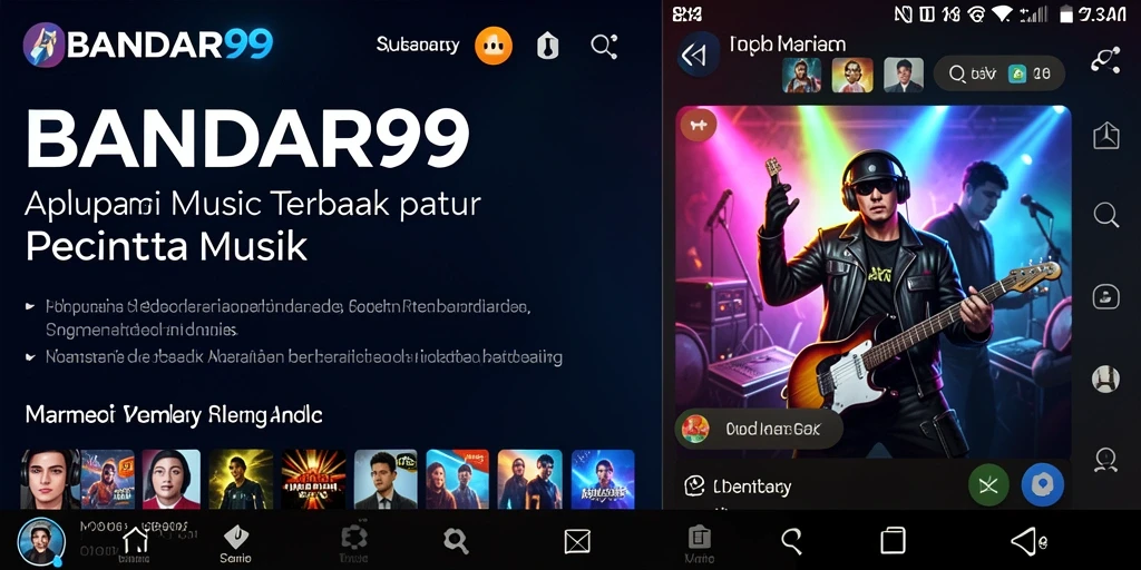 Tampilan seru gameplay BANDAR99 yang penuh musik.