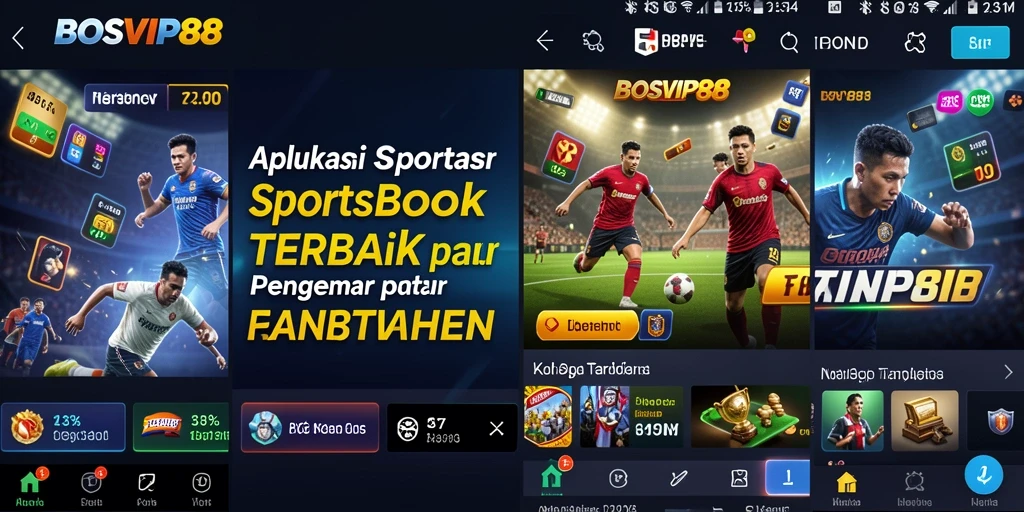 Screenshot gameplay BOSVIP88 menampilkan taruhan langsung di olahraga.