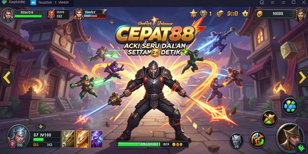 Screenshot gameplay CEPAT88 dengan aksi seru dan mendebarkan.