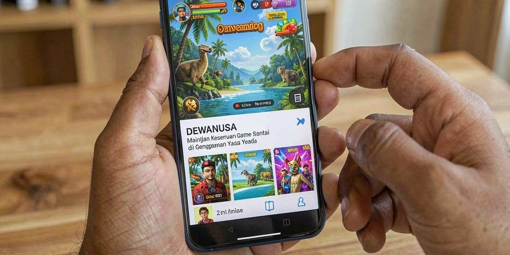 Screenshot DEWANUSA menunjukkan gameplay yang menarik dan penuh warna.