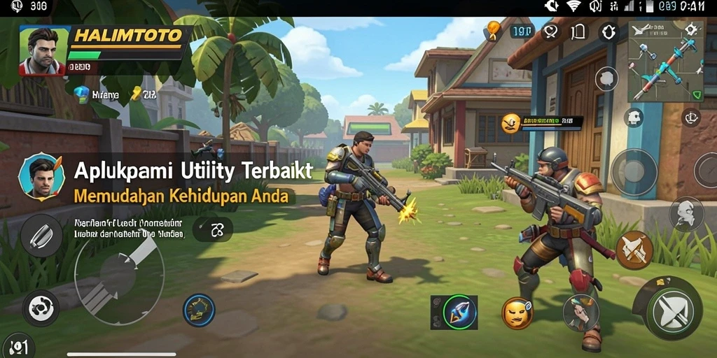 Screenshot utama HALIMTOTO menampilkan antarmuka pengguna yang intuitif dan fitur-fitur berguna.