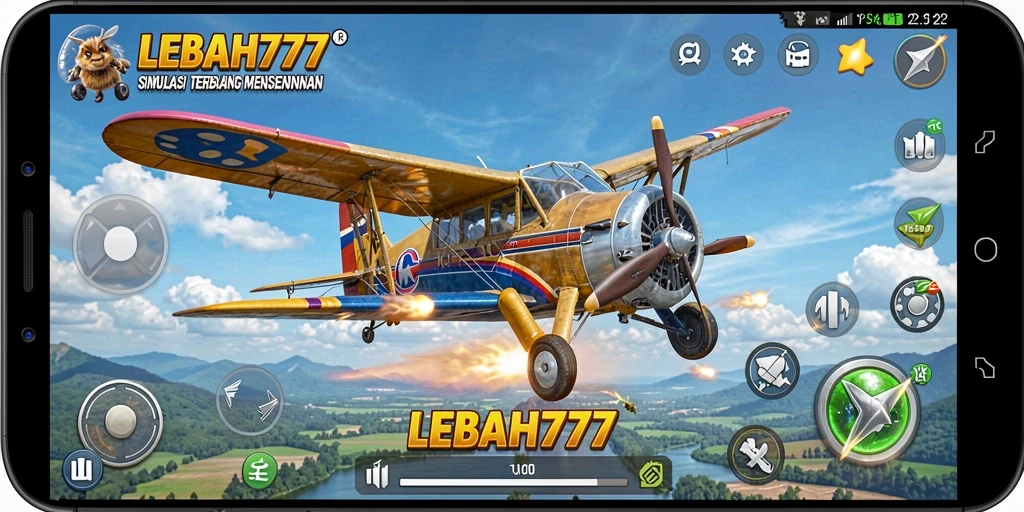 Gambaran tampilan gameplay <strong>LEBAH777</strong> yang penuh aksi dan simulasi terbang.