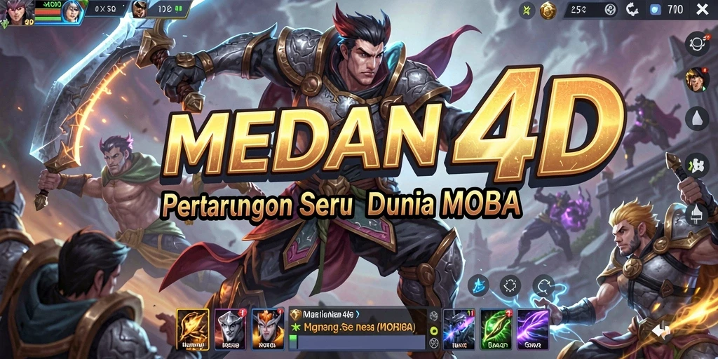 Screenshot menampilkan aksi pertarungan intens dalam MEDAN4D.