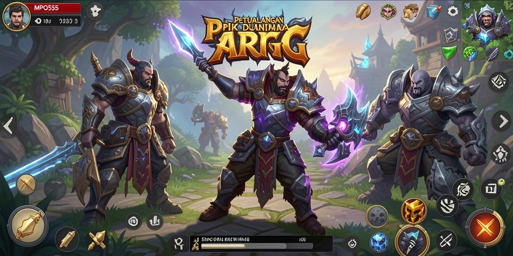 Screenshot MPO555 menampilkan aksi menarik dalam petualangan ARPG.