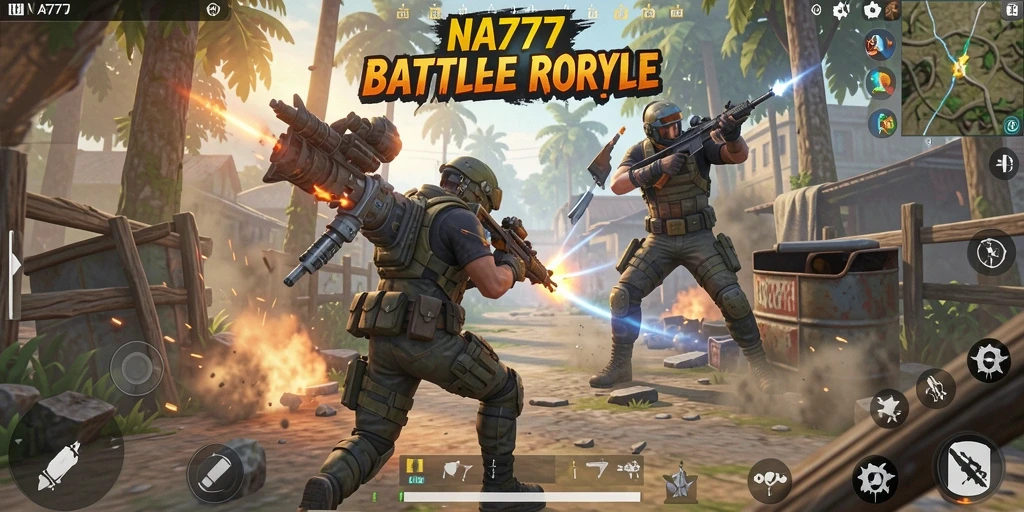 Gameplay menegangkan di NA777 dengan pertarungan seru dalam Battle Royale.