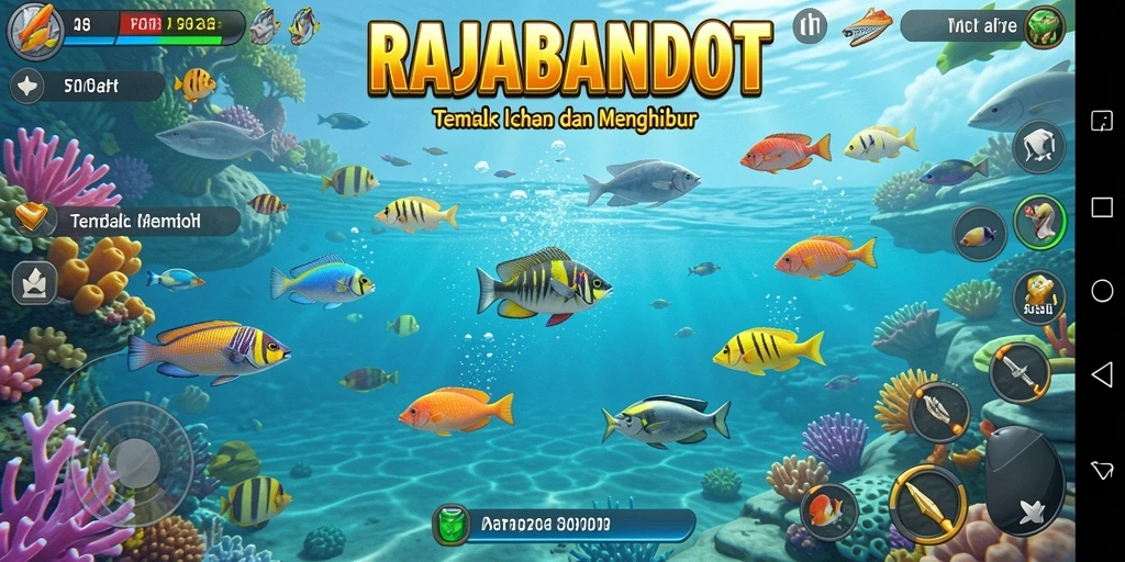Tampilan gameplay Tembak Ikan yang seru di RAJABANDOT.