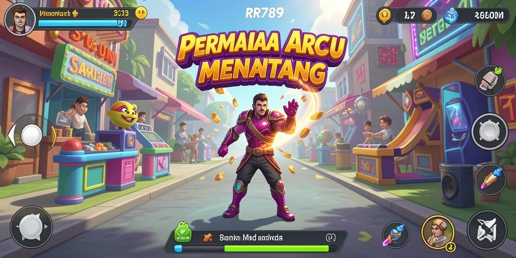 Screenshot gameplay RR789 menampilkan aksi seru dalam game Arcade.