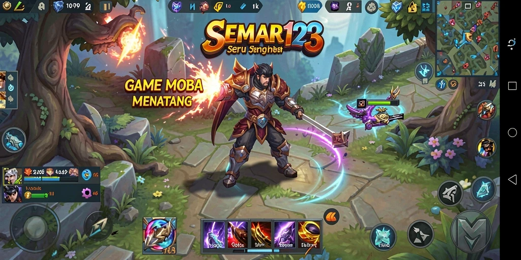 Gambaran menakjubkan dari gameplay MOBA di SEMAR123.