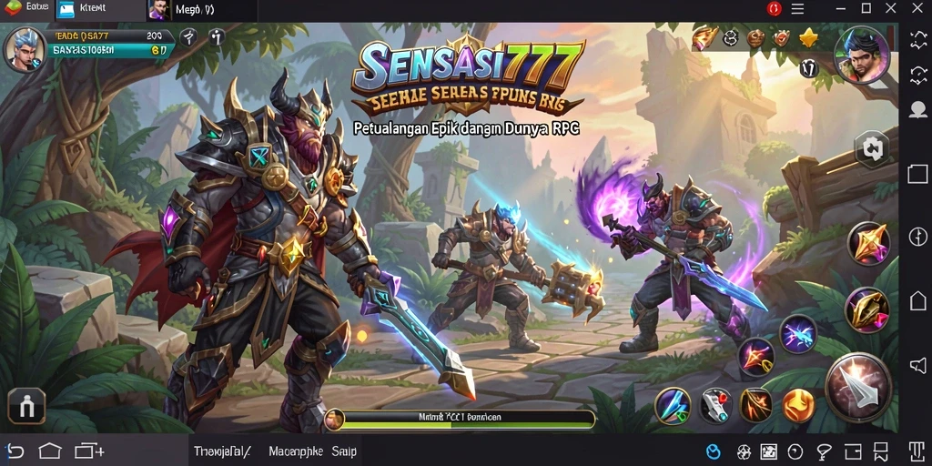 Tampilan gameplay menakjubkan di dunia RPG SENSASI777.