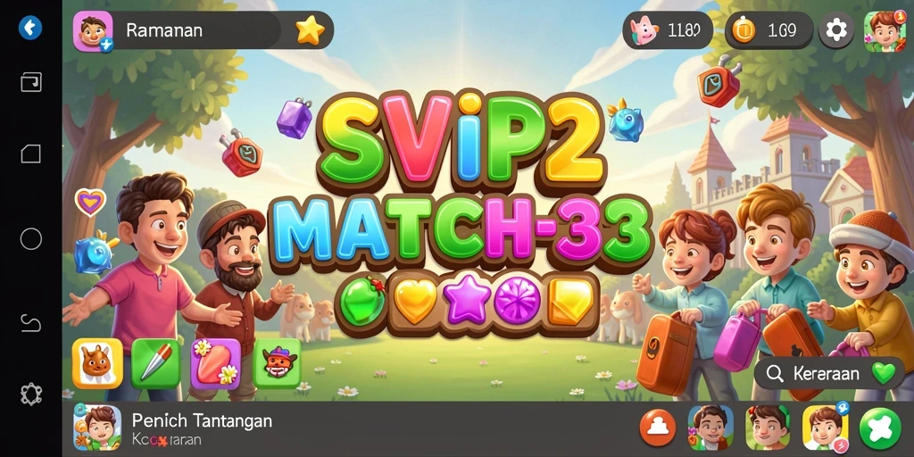 Gameplay menarik dari SVIP2 dengan tantangan Match-3 yang seru.