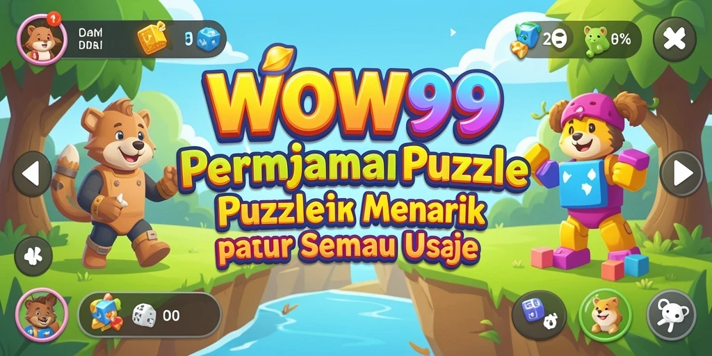 Tangkapan layar gameplay WOW99 yang menampilkan tantangan Puzzle.