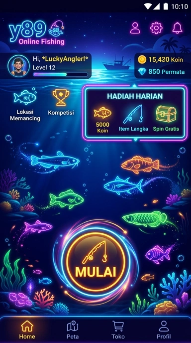 Tampilan beranda y89 dengan daftar aplikasi terbaru.